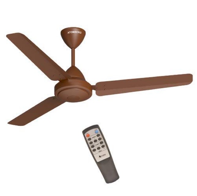 Atomberg Efficio 1200 mm BLDC Motor with Remote 5 Star Rated Ceiling Fan  (Matt Brown, Pack of 1)