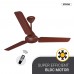 Atomberg Efficio 1200 mm BLDC Motor with Remote 5 Star Rated Ceiling Fan  (Matt Brown, Pack of 1)