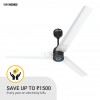 Atomberg Renesa 1200 mm BLDC Motor with Remote 3 Blade Ceiling Fan  (White and Black, Pack of 1)