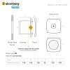Atomberg Studio+ 150mm BLDC Motor Energy Saving Exhaust Fan (Stainless Steel, 150MM)