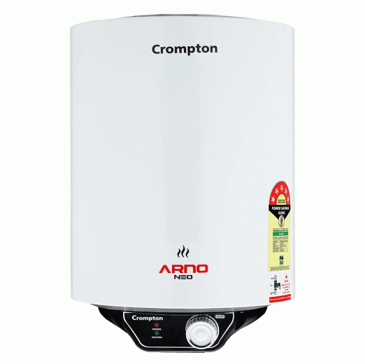 Crompton Arno Neo 10-Litres 5 Star Rated Storage Water Heater (Geyser) with Advanced 3 Level Safety (White)
