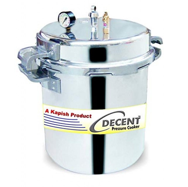 Decent Jumbo 24 Litres Aluminium Pressure Cooker Outer Lid ISI Marked