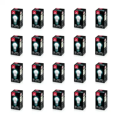 Havells 9W LED B22 Bulb Cool Day Light Upto 4KV Surge Protection (Pack of 20, 6500K)