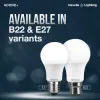 Havells 9W LED B22 Bulb Cool Day Light Upto 4KV Surge Protection (Pack of 20, 6500K)