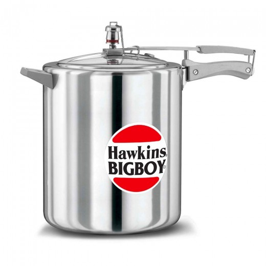 Hawkins Bigboy Pressure Cooker, 14 Litre, Silver (BB14)