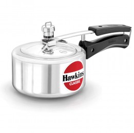 Hawkins Classic Aluminium Pressure Cooker, 2 Litres, Silver (CL20)
