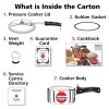 Hawkins Classic Aluminium Pressure Cooker, 1.5 Litres, Silver (CL15)
