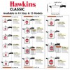 Hawkins Classic Aluminium Pressure Cooker, 1.5 Litres, Silver (CL15)