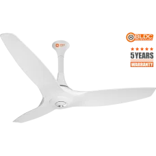 Orient Electric Aeroquiet BLDC 1200mm Energy Efficient Premium Ceiling Fan with 5 Years Warranty and Remote (White)