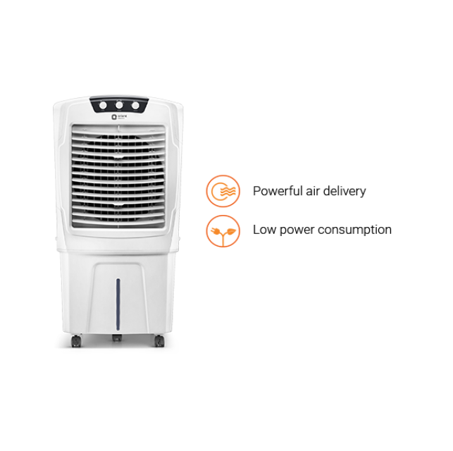Orient Electric Aerostorm 71 Litres Desert Air Cooler with Honeycomb Pads (White)