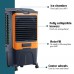 Orient Electric CD5003H Ultimo 50-Litre Desert Air Cooler (Grey/Orange)