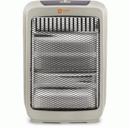 Orient Electric Stark 2 Rod Quartz Heater of Efficient Heating with 2 Heating Modes 400W & 800W, Pearl White (QH800ASR)