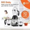 Orient Electric MGCS120G3 Chef Special 1200W Mixer Grinder with 3 Jars (Black and Chrome)