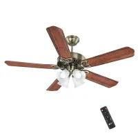Orient Electric Subaris 1300mm Underlight Ceiling Fan with Remote (Antique Brass)