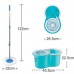 Prestige PSB 04 Deluxe Plastic Clean Home Magic Mop with 2 Mop Heads (Blue)