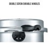 Prestige Popular Plus Induction Base Aluminium Pressure Cooker with Outer Lid, 12 Litres, Silver