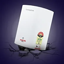 Crompton Arno Neo 6-Litres 5 Star Rated Storage Water Heater (Geyser) with Advanced 3 Level Safety (White)