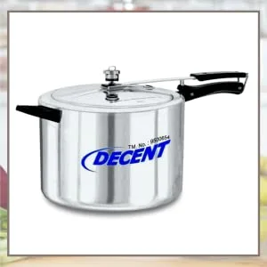 Decent Classic 10 litres Aluminium Pressure Cooker Inner Lid ISI Marked