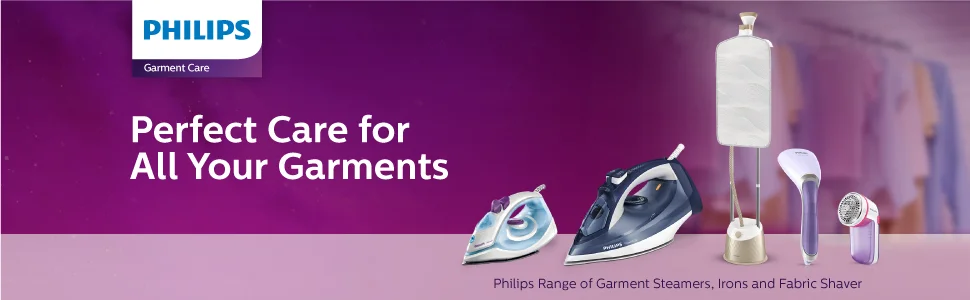 Philips PowerLife GC2996/20 2400W Steam Iron with up to 40 g/min steam Output, SteamGlide Soleplate, Drip-Stop, Vertical Steaming and Safety Shut-Off
